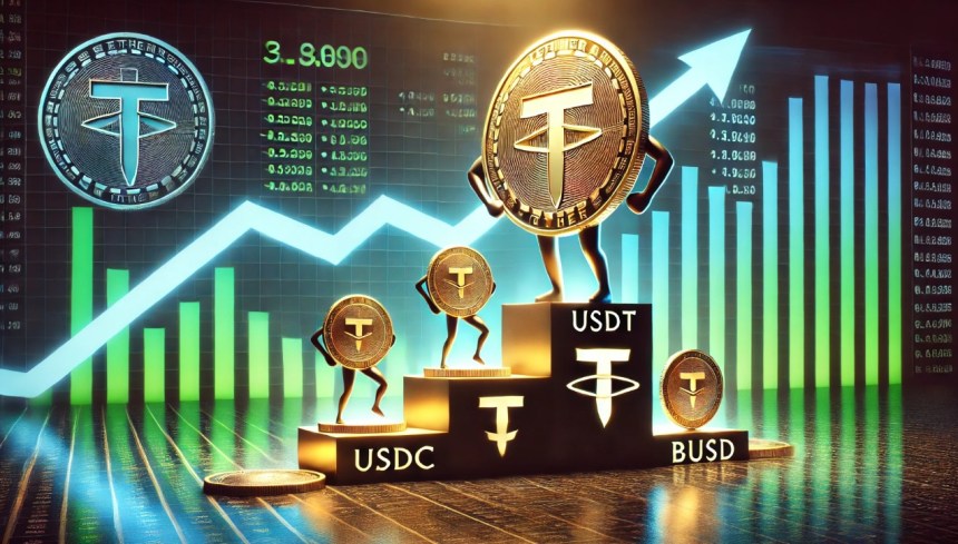 تتر همچنان در صدر است، اما این سه رقیب در حال نزدیک شدن به USDT هستند